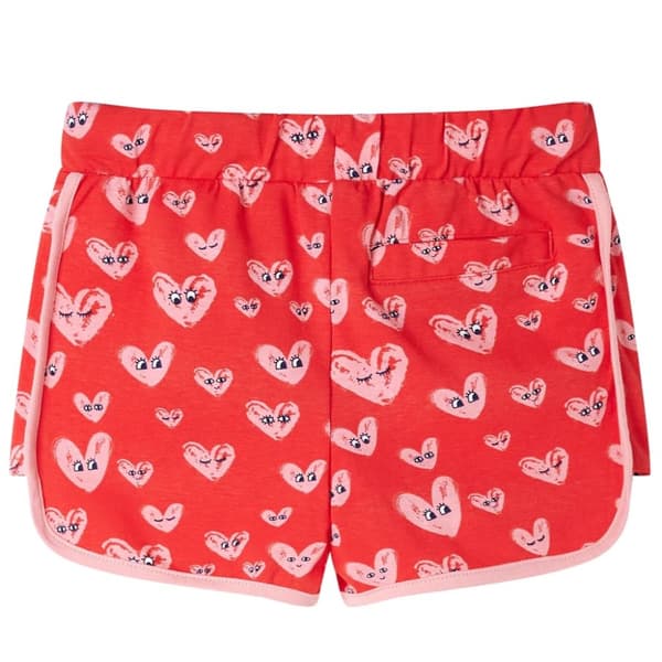 Barnshorts med snöre röd 92