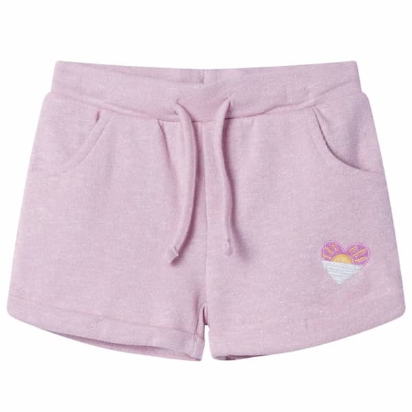 Barnshorts med snöre blandad lila 128