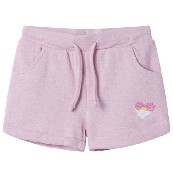 Barnshorts med snöre blandad lila 104