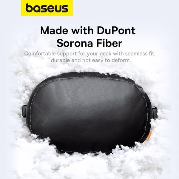 Baseus Bilnackstödskudde med 2 Material ComfortRide Series - Svart