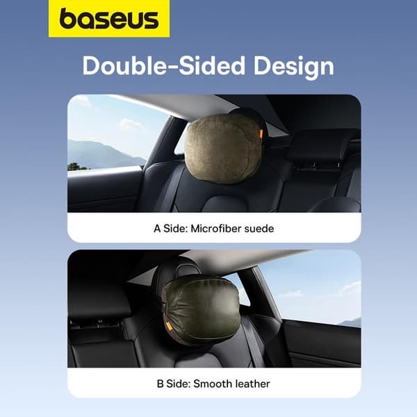 Baseus Bilnackstödskudde med 2 Material ComfortRide Series - Mörkgrön