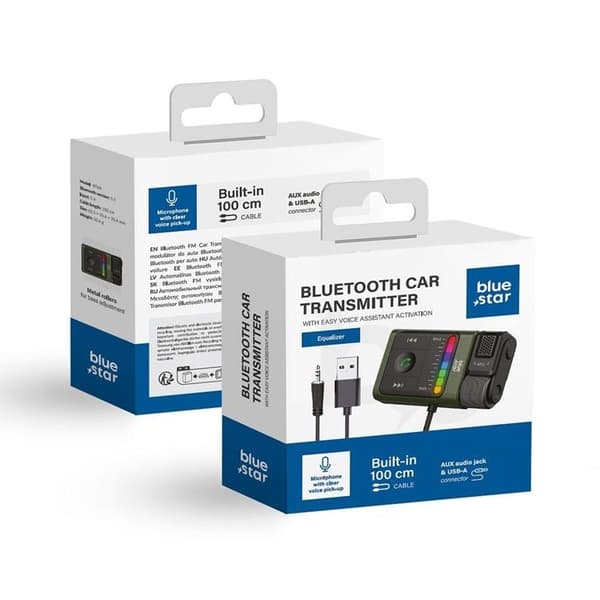 Blue Star FM Sändare Bluetooth Equalizer BT64 - Svart