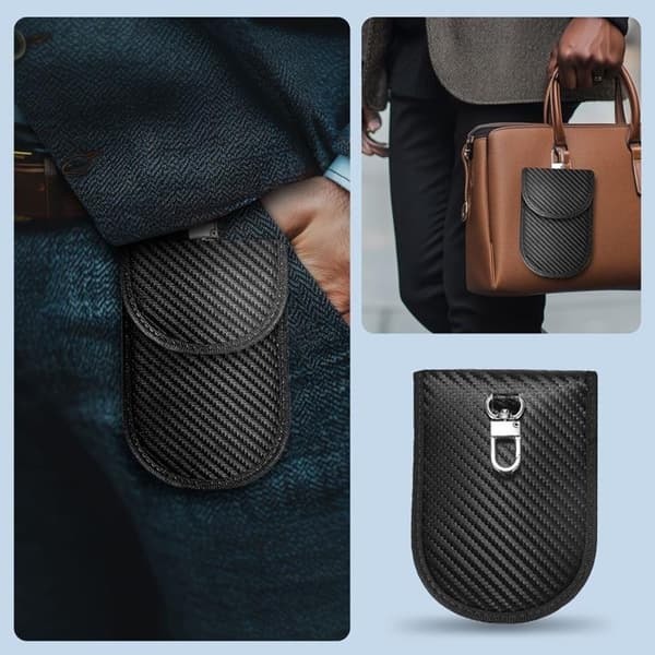 Tech-Protect Nyckellös RFID Signal Blocker Faraday Skal - Carbon