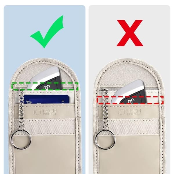 Tech-Protect Nyckellös RFID Signal Blocker Faraday Skal - Caffe Latte