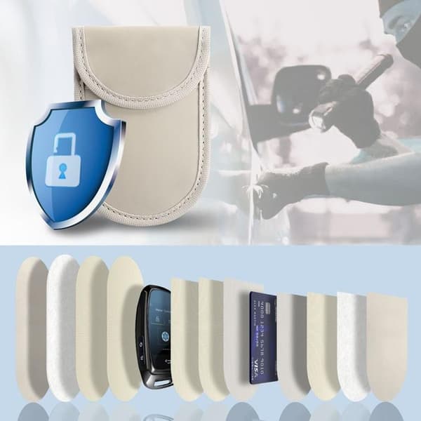 Tech-Protect Nyckellös RFID Signal Blocker Faraday Skal - Caffe Latte