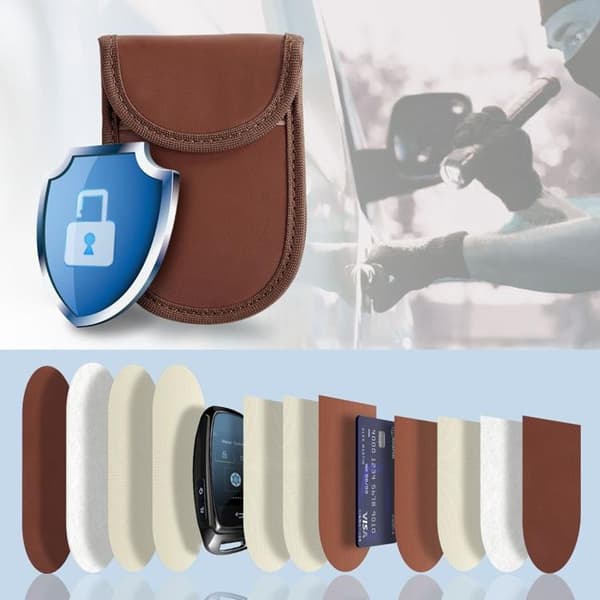 Tech-Protect Nyckellös RFID Signal Blocker Faraday Skal - Brun