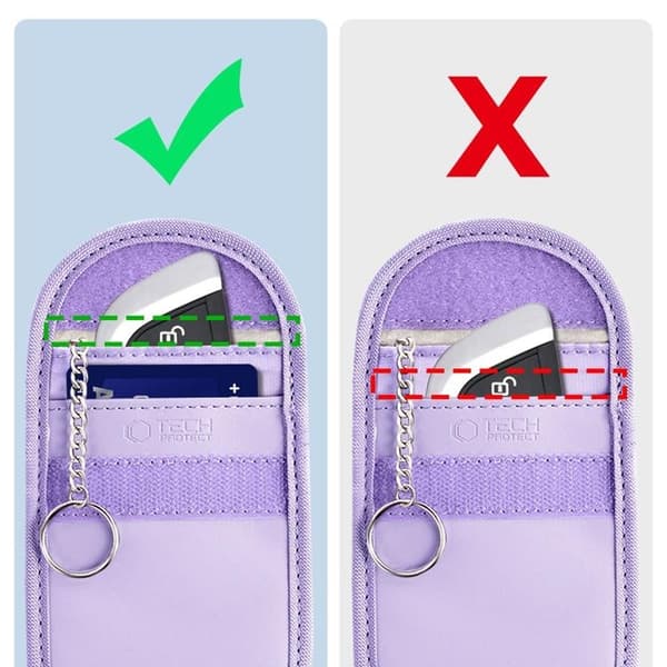 Tech-Protect Nyckellös RFID Signal Blocker Faraday Skal - Lavender
