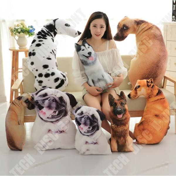TD® Rolig 3D Dog Print Kudde Kreativ Söt Uppstoppad Docka Present Heminredning appshopee 22013 zly
