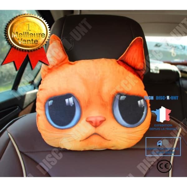 TD® Rolig 3D Cat Print Kudde Kudde Kreativ Söt Fylld Docka Present Heminredning