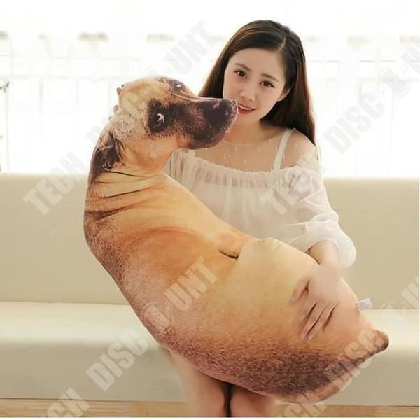 TD® Rolig 3D Dog Print Kudde Kreativ Söt Uppstoppad Docka Present Heminredning appshopee 220181452