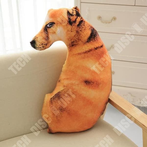TD® Rolig 3D Dog Print Kudde Kudde Kreativ Söt Fylld Docka Present Heminredning