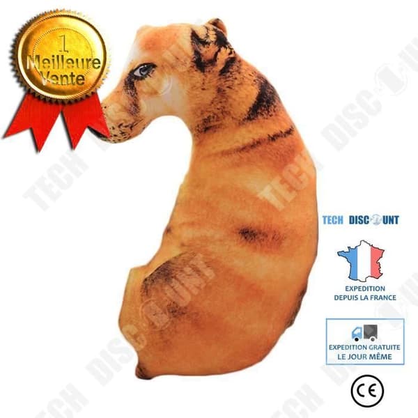 TD® Rolig 3D Dog Print Kudde Kudde Kreativ Söt Fylld Docka Present Heminredning