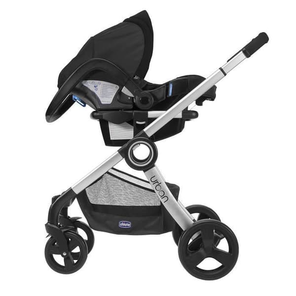 Urban Chicco Spädbarnsbilstolsadapter - Svart & Silver A