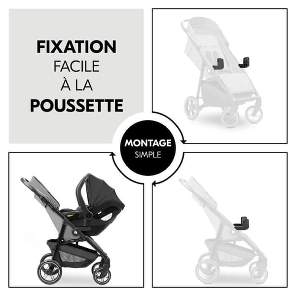 Adaptör sits - bas för bilstol - adapter för Hauck bädd - 375822