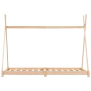 vidaXL Seng/Sengeramme for barn heltre furu 70x140 cm change1