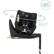MAXI COSI Mica Eco i-Size bilbarnstol, Grupp 0+/1, 360° vridbar, Isofix, Återvunna tyger, Äkta Svart