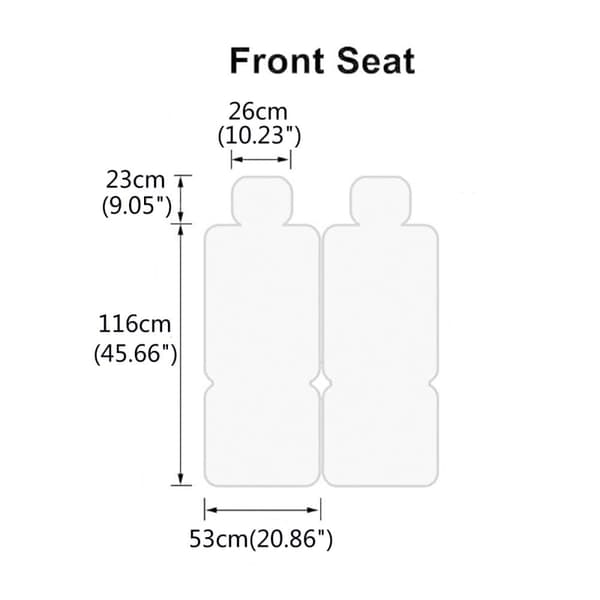 Universal 5-Seat Car Seat Cover Deluxe Faux læder komplet sæt sædebetræk bil sæt, sort