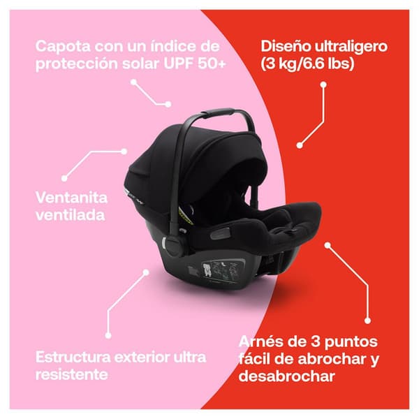 Bugaboo Bilsæde Turtle Air By Nuna Sort