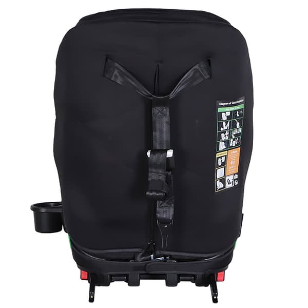 Kikid Premium Bilstol 76-150cm i-Size ISOFIX R129, svart