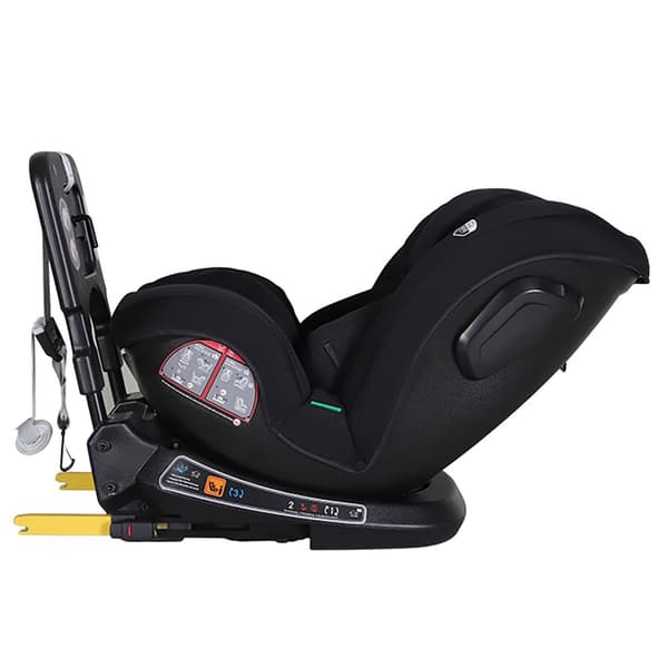 Kikid Premium Bilstol 40-150cm i-Size 360 ISOFIX R129, Svart