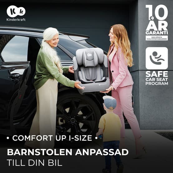 Bilbarnstol - Comfort Up I-koko 76-150 cm Vihreä 8kg