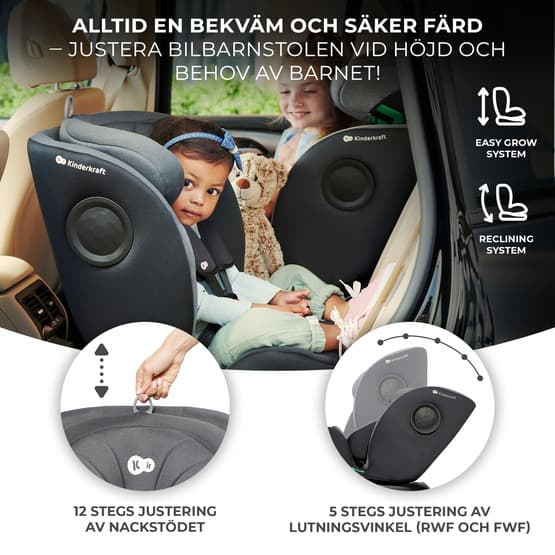 Autostol - I-360 I-Størrelse 40-150 Cm Grå