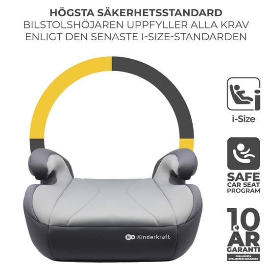 Bilbarnstol - I-Boost Grey