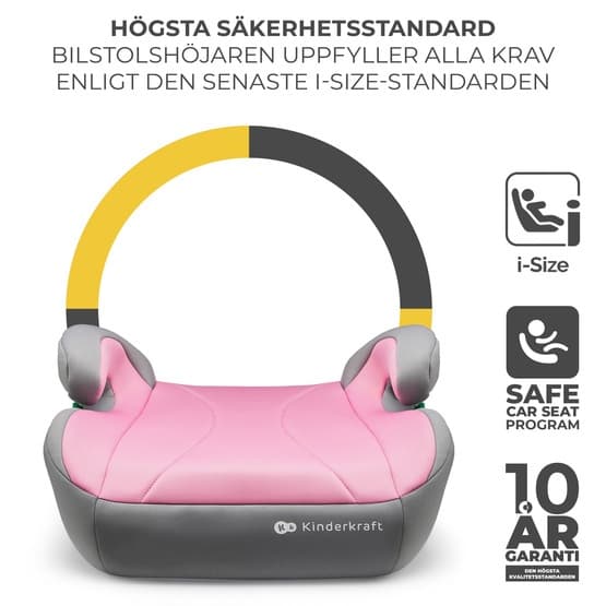 Bilbarnstol - I-Boost Pink