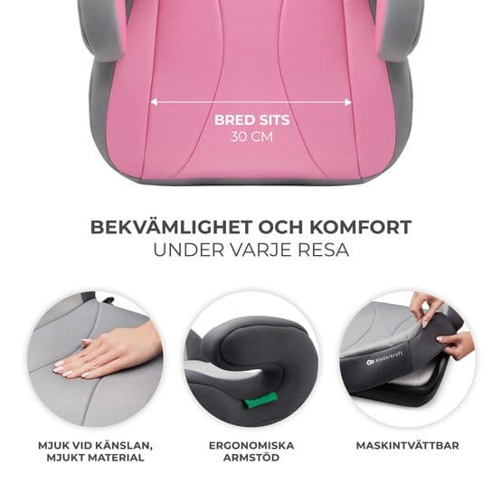 Bilbarnstol - I-Boost Pink