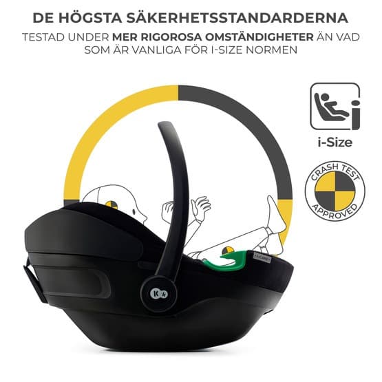 Bilbarnstol - I-Care I-Størrelse 40-87 Cm Grafitsort