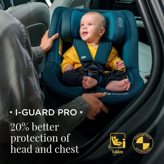 Bilbarnstol - I-Guard Pro I-Size 61-105 Cm Graphite Black