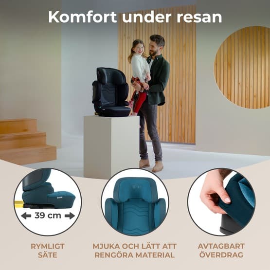 Bilbarnstol - Xpand 2 I-Størrelse 100-150 Cm Havneblå