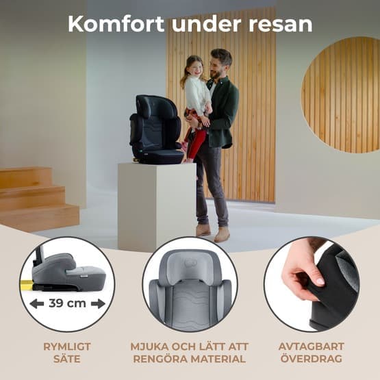 Bilbarnstol - Xpand 2 I-Størrelse 100-150 Cm Rocket Grey