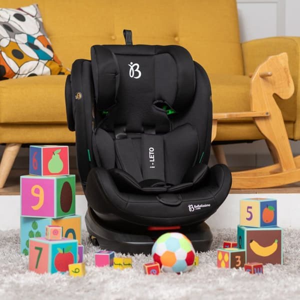 BEBELISSIMO - Isofix bilbarnstol - 360° vridbar - 40-150cm - 0-36kg - i-size EOLE - svart
