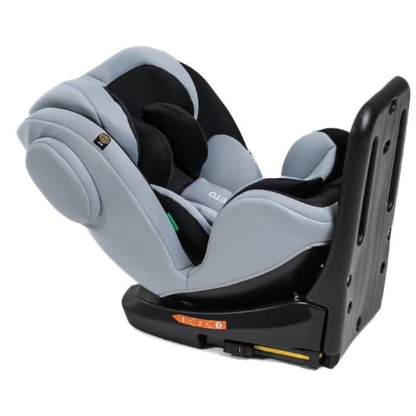 BEBELISSIMO - Isofix bilbarnstol - 360° vridbar - 40-150cm - 0-36kg - i-size - Leto - grå/svart - sidoskydd