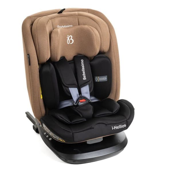 BEBELISSIMO - Bilbarnstol Isofix - svängbar 360 ° - 40-150cm - (0-36kg) - Hellios - beige/svart - R129 i-size