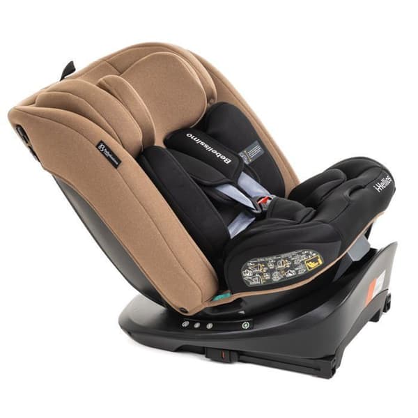 BEBELISSIMO - Bilbarnstol Isofix - svängbar 360 ° - 40-150cm - (0-36kg) - Hellios - beige/svart - R129 i-size