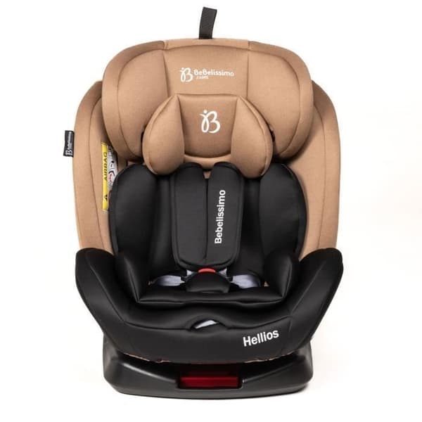BEBELISSIMO - Bilbarnstol Isofix - svängbar 360 ° - 40-150cm - (0-36kg) - Hellios - beige/svart - R129 i-size