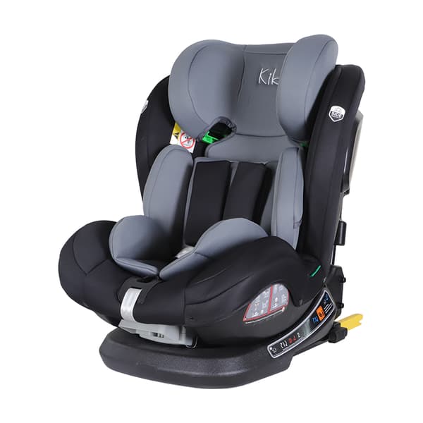 Kikid Premium Bilstol 40-150cm i-Size 360 ISOFIX R129, Svart