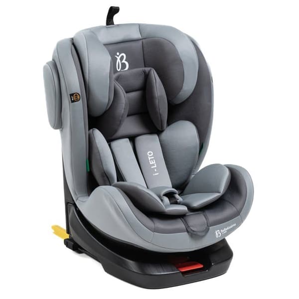 BEBELISSIMO - Isofix bilbarnstol - 360° vridbar - 40-150cm - 0-36kg - i-size - Leto - grå - sidoskydd