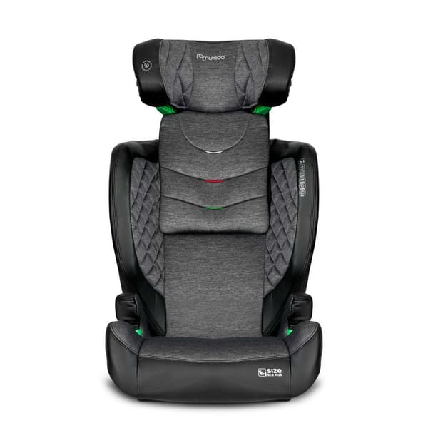 Nukido Louis Autostol Sort/Grå 15-36kg ISOFIX