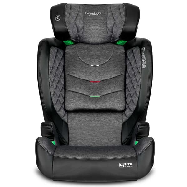 Nukido Louis Autostol Sort/Grå 15-36kg ISOFIX