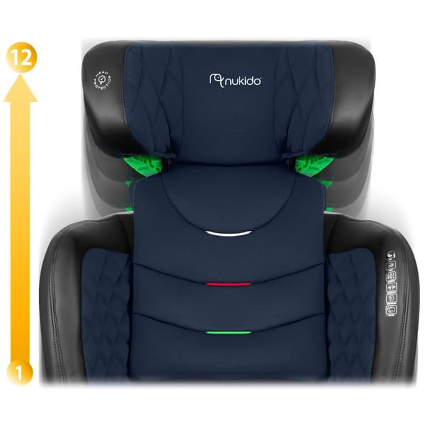 Nukido Louis Autostol Sort/Navy 15-36kg ISOFIX