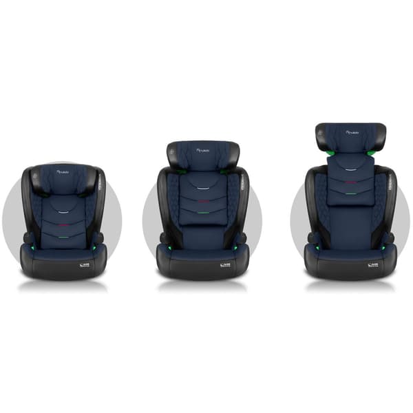 Nukido Louis Autostol Sort/Navy 15-36kg ISOFIX