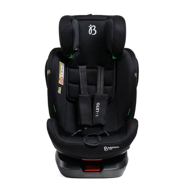BEBELISSIMO - Isofix bilbarnstol - 360° vridbar - 40-150cm - 0-36kg - i-size - Leto - svart - sidoskydd