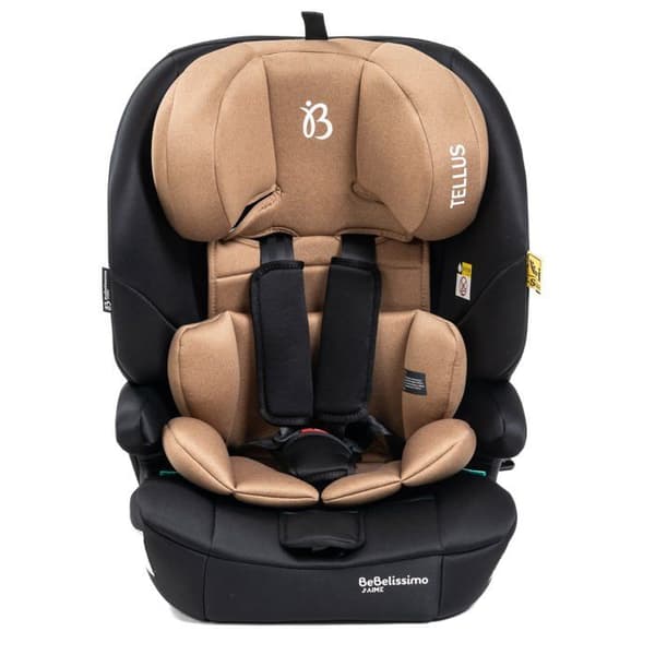 BEBELISSIMO - Isofix babybilbarnstol - 76 -150cm - Tellus - från 9 till 36 kg, 15 månader till 12 år -beige