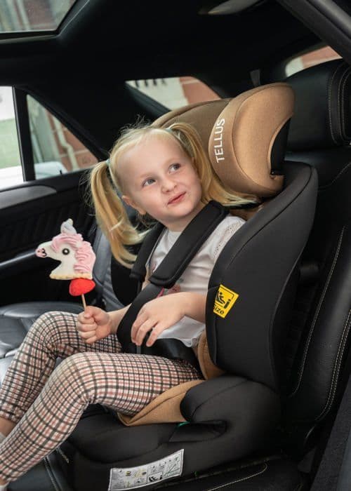 BEBELISSIMO - Isofix babybilbarnstol - 76 -150cm - Tellus - från 9 till 36 kg, 15 månader till 12 år -beige