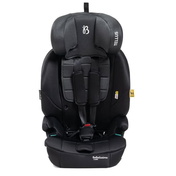 BEBELISSIMO - Isofix baby bilbarnstol - 76 -150cm - Tellus - från 9 till 36 kg, 15 månader till 12 år - grå