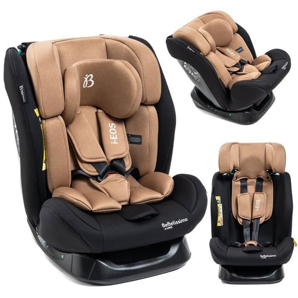BEBELISSIMO - I-size bilbarnstol - grupp 0+/1/2/3 - (0-36kg) - Liggande - 40 -150cm - i-EOS - beige