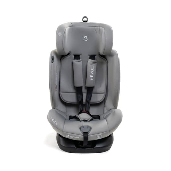 Bebelissimo - Isofix bilbarnstol - 360° vridbar - 40-150 cm - 0-36kg - i- Evol - ljusgrå